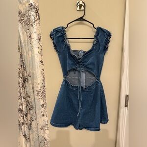 Denim romper
